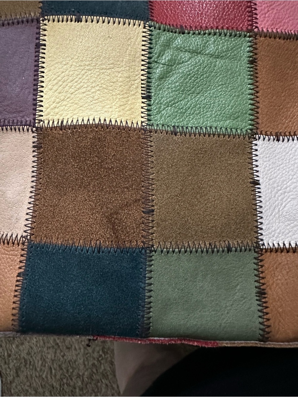 Lucky Brand Patchwork Leather Hobo Shoulder Bag - Picture 5 of 8